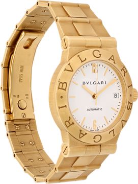 Bvlgari Diagono LCV35G 18k 35mm auto watch