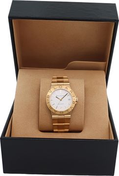 Bvlgari Diagono LCV35G 18k White dial 35mm Automatic watch