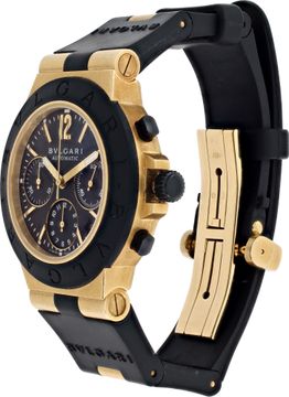 Bvlgari Diagono AC 38 G 18k Black dial 38mm Automatic watch