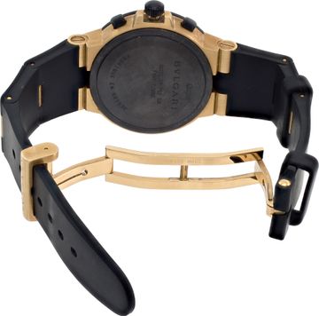 Bvlgari Diagono AC 38 G 18k Black dial 38mm Automatic watch