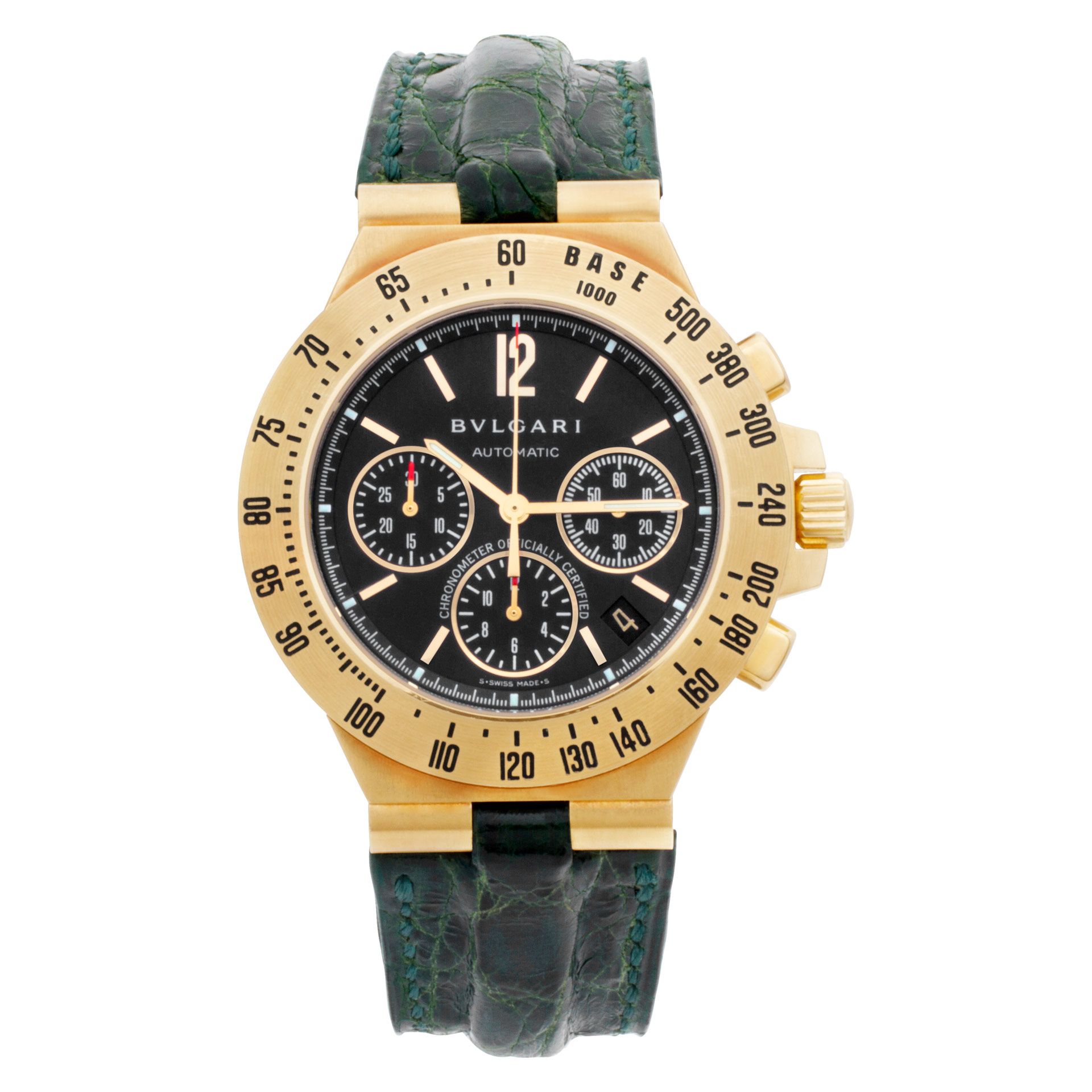 Used Bvlgari Diagono Pro Terra Chronogra CH40GTA 18k Black
