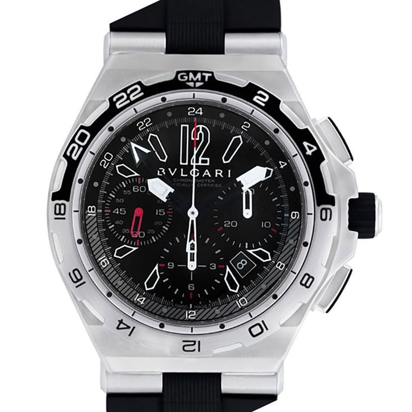 Preowned Bvlgari Diagono Professional DP 45 STV CH/GMT | Gray & Sons