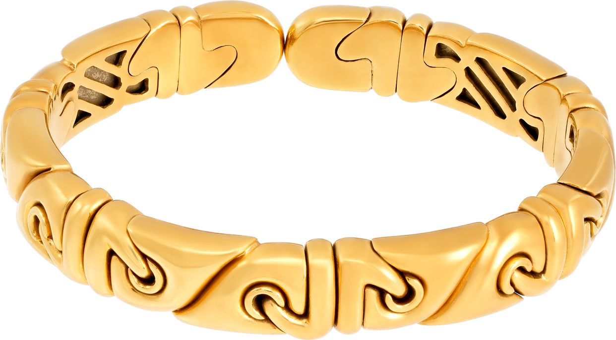 Bvlgari Doppio Cuore Bracelet in 18k yellow gold | Gray & Sons display picture 1