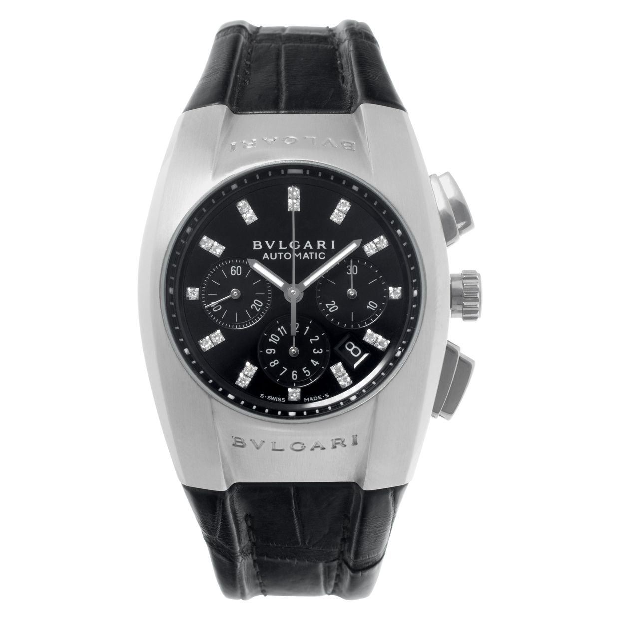 Used Bvlgari Ergon EG 35 S CH stainless steel 35mm auto watc