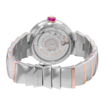Bvlgari Lucea 102192 LUP33SG Steel & Rose Gold Black dial 33mm Auto