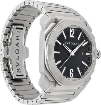 Bvlgari OCTO BGO 41 s Stainless Steel Black dial 41mm Automatic watch
