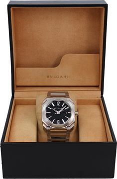Bvlgari OCTO BGO 41 s Stainless Steel Black dial 41mm Automatic watch