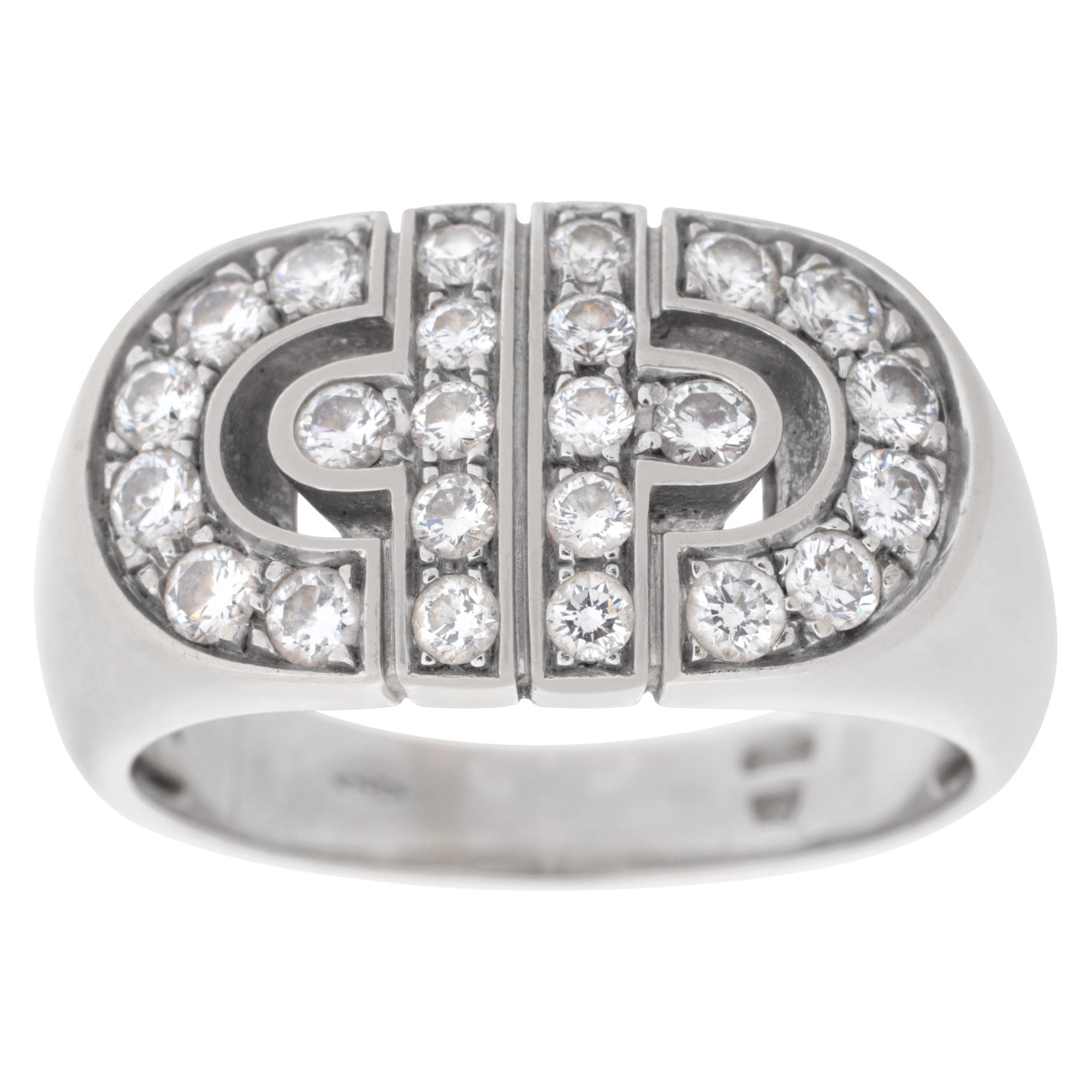 Bvlgari Parentesi ring 18k white gold | Gray & Sons Jewelers