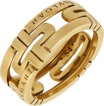 Bvlgari Parentesi ring in 18k yellow gold