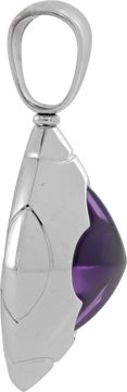 Bvlgari pyramid amethyst pendant in 18k white gold