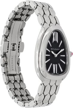 Bvlgari Serpenti 103937 Stainless Steel Black dial 33mm Quartz watch
