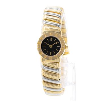 Bvlgari Tubogas BB192T Yellow Gold Black dial 18mm Quartz