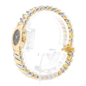 Bvlgari Tubogas BB192T Yellow Gold Black dial 18mm Quartz