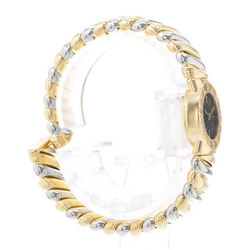 Bvlgari Tubogas BB192T Yellow Gold Black dial 18mm Quartz