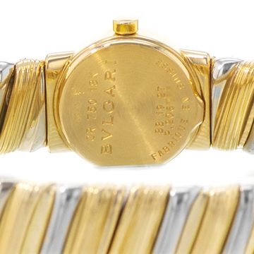 Bvlgari Tubogas BB192T Yellow Gold Black dial 18mm Quartz