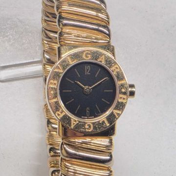 Bvlgari Tubogas BB192T Yellow Gold Black dial 18mm Quartz