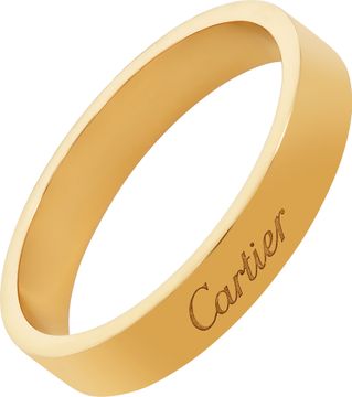 C de Cartier Wedding band ring in 18k rose gold 4mm width