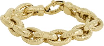 Cable link bracelet in 14k yellow gold Bracelet Collection