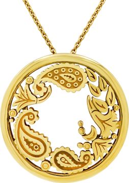 Carrera y Carrera Aqua pendant necklace in 18k yellow gold
