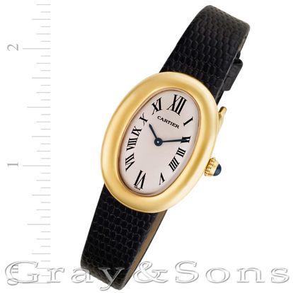 Preowned Cartier Baignoire 1952 18k 22mm Quartz watch | Gray & Sons