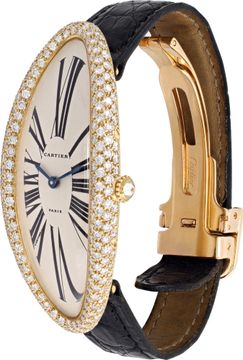 Cartier Baignoire Allongée 13231413 18k Yellow Gold 52mm Manual watch