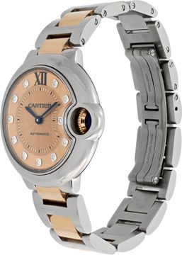Cartier Ballon Bleu w170232-2 18k & steel 33mm auto watch