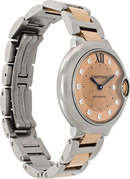 Cartier Ballon Bleu w170232-2 18k & steel 33mm auto watch