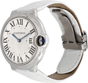 Cartier Ballon Bleu 3005 Stainless Steel White dial 36mm Quartz watch