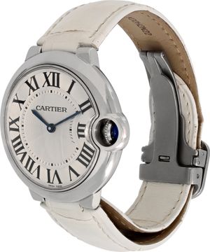 Cartier Ballon Bleu 3005 Stainless Steel White dial 36mm Quartz watch