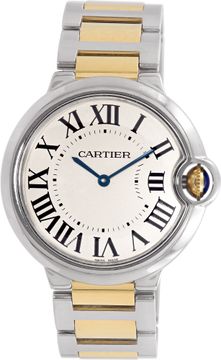 Cartier Ballon Bleu 3005 Stainless Steel Ivory dial 36mm Quartz watch Cartier Ballon Bleu 36mm 3005 Mens Watch Collection