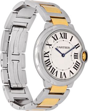Cartier Ballon Bleu 3005 Stainless Steel    Ivory dial 36mm Quartz watch
