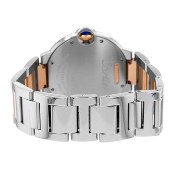 Cartier Ballon Bleu 36mm W2BB0003 3754 Steel & Rose Gold Silver dial 36mm Auto