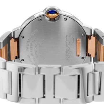 Cartier Ballon Bleu 36mm W2BB0003 3754 Steel & Rose Gold Silver dial 36mm Auto
