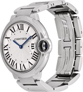 Cartier    Ballon Bleu W69011Z4 Stainless Steel    Off White dial 36mm    Quartz