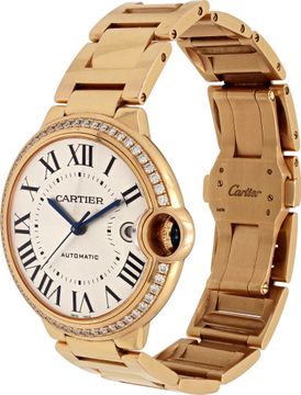 Cartier Ballon Bleu in 18k rose gold original diamond bezel