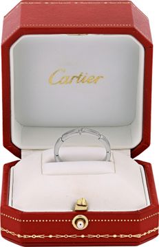 Cartier band 18k white gold
