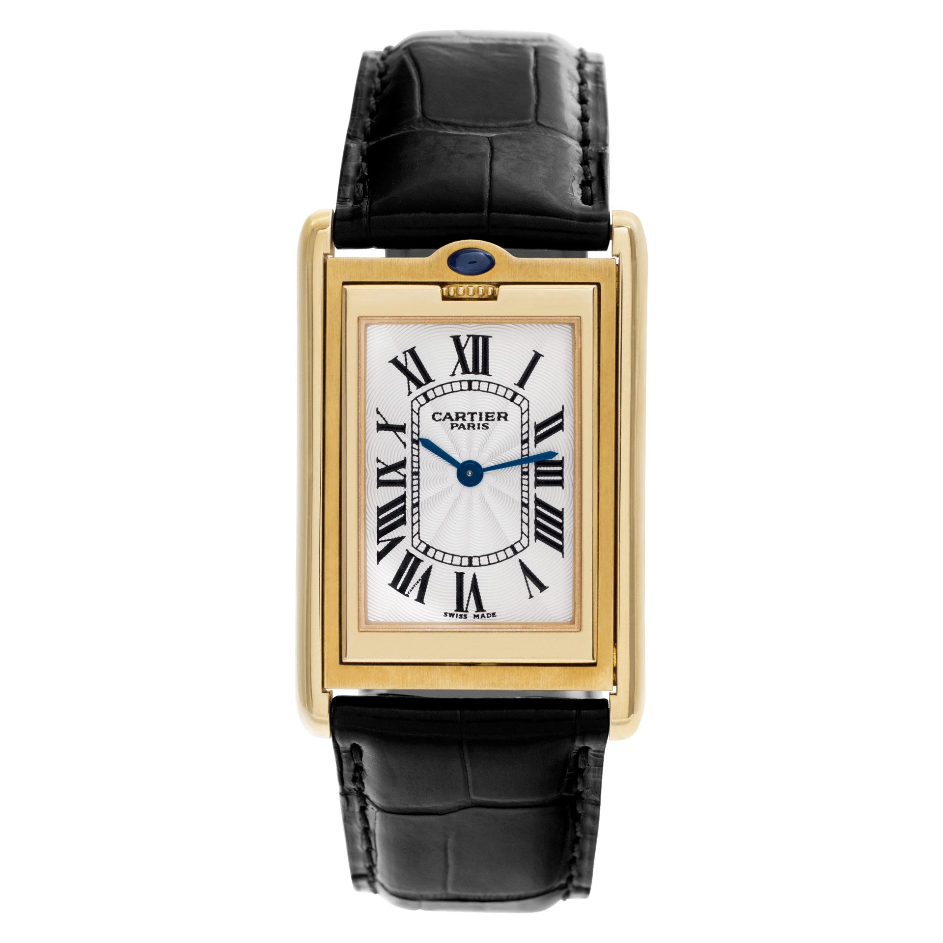 Preowned Cartier Basculante 2499D 18k Silver dial 25mm | Gray & Sons