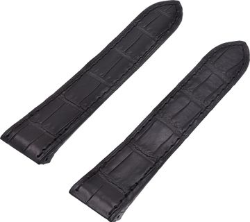 Cartier Black Alligator Strap for Deployant Buckle (20mm x 18mm) Watch Strap Collection