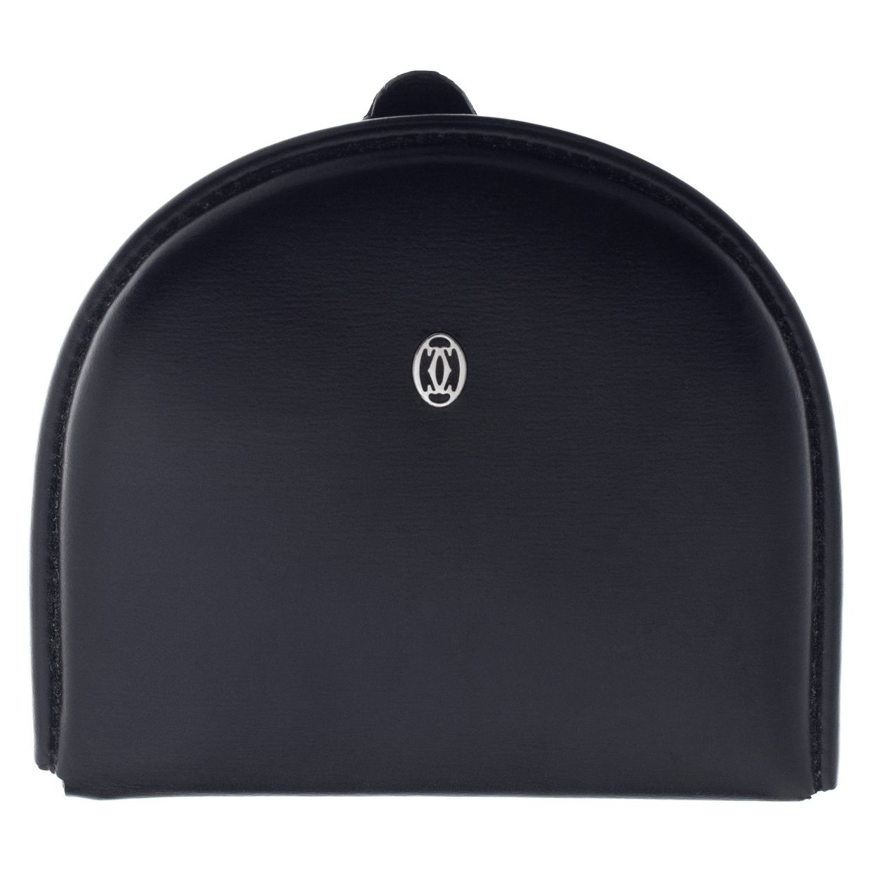 Cartier black leather coin purse with logo | Gray & Sons Jewelers