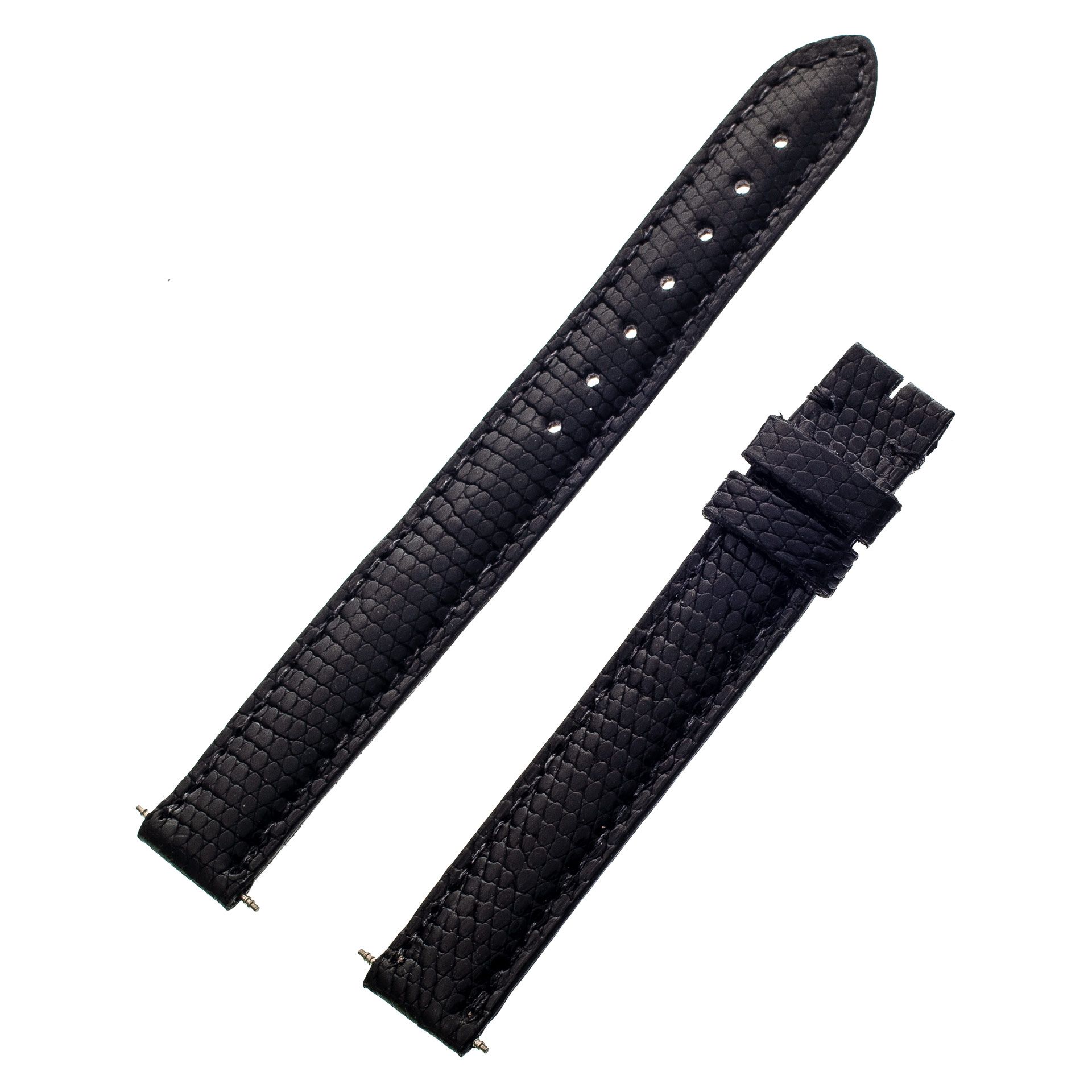Cartier テジュリザード 12mm Dバックル用 Cartier black lizard strap (12.5x12) | Gray & Sons Jewelers