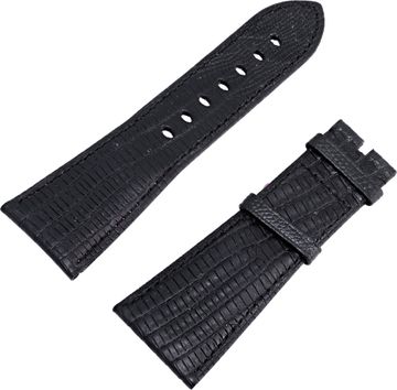 Cartier Black Lizard strap (29mm x 22mm) Long side:4" inches short side:3 1/4" inches