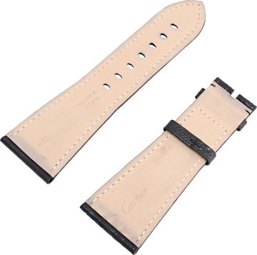Cartier Black Lizard strap (29mm x 22mm) Long side:4" inches short side:3 1/4" inches