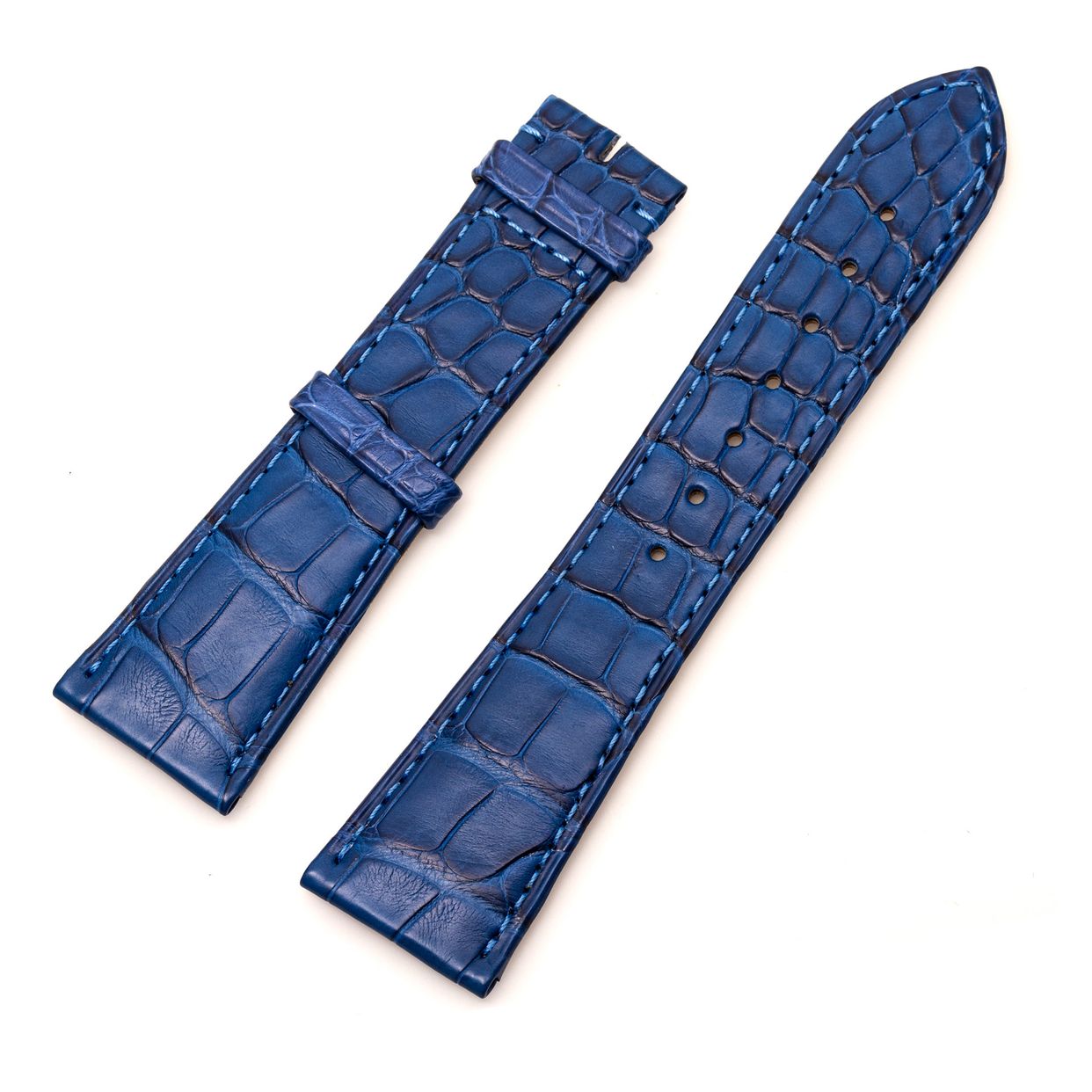 Cartier blue alligator strap (23 x 18) | Gray & Sons Jewelers
