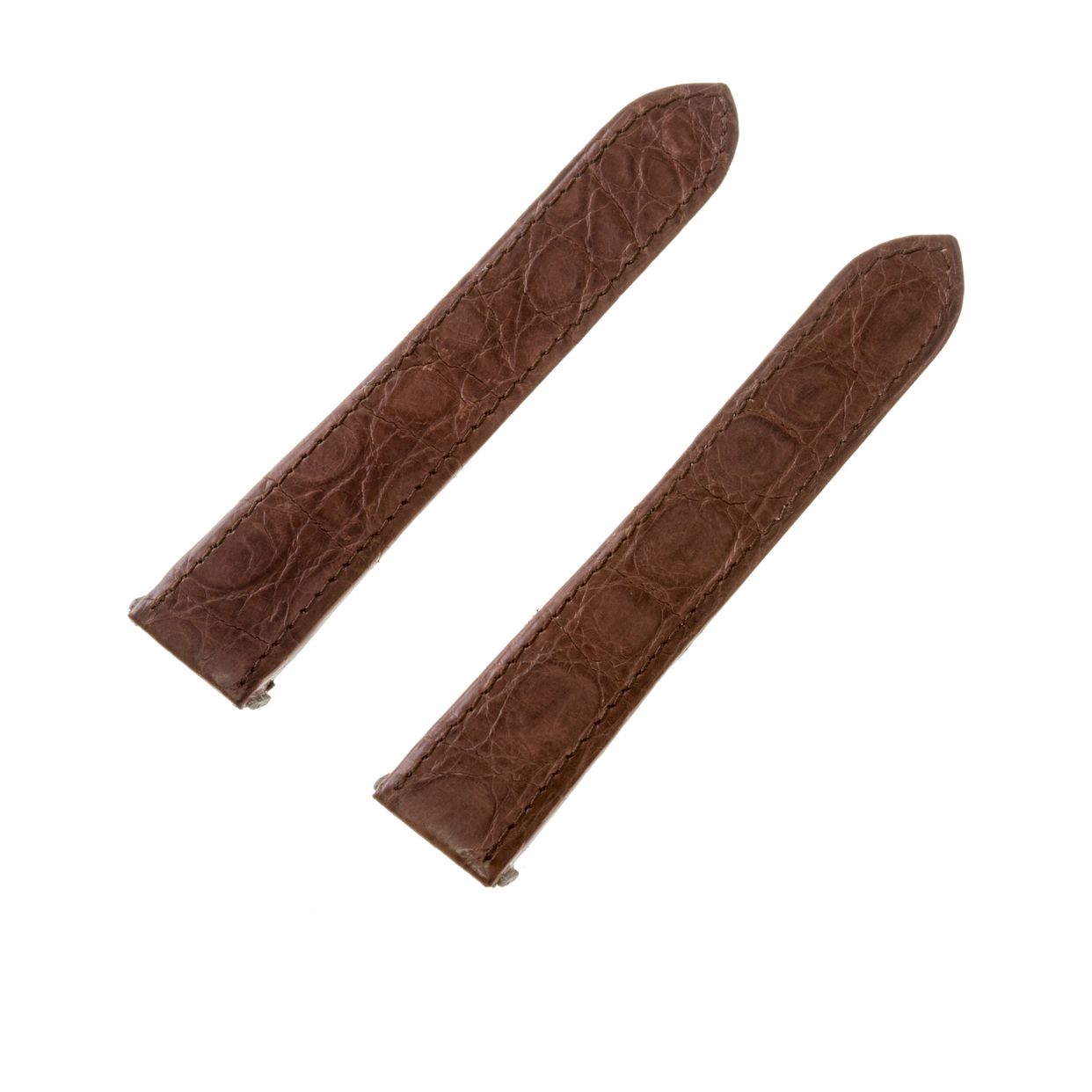 Cartier brown alligator strap (20x17) | Gray & Sons Jewelers