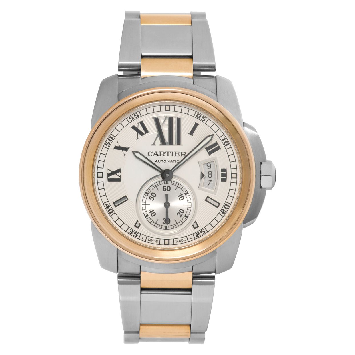 Cartierゴールド シルバー cartier_calibre_42mm_w7100036_