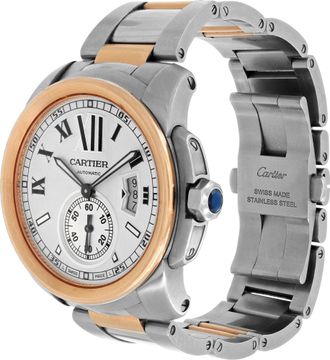 Cartier Calibre w7100036 Stainless Steel Silver dial mm N/A watch