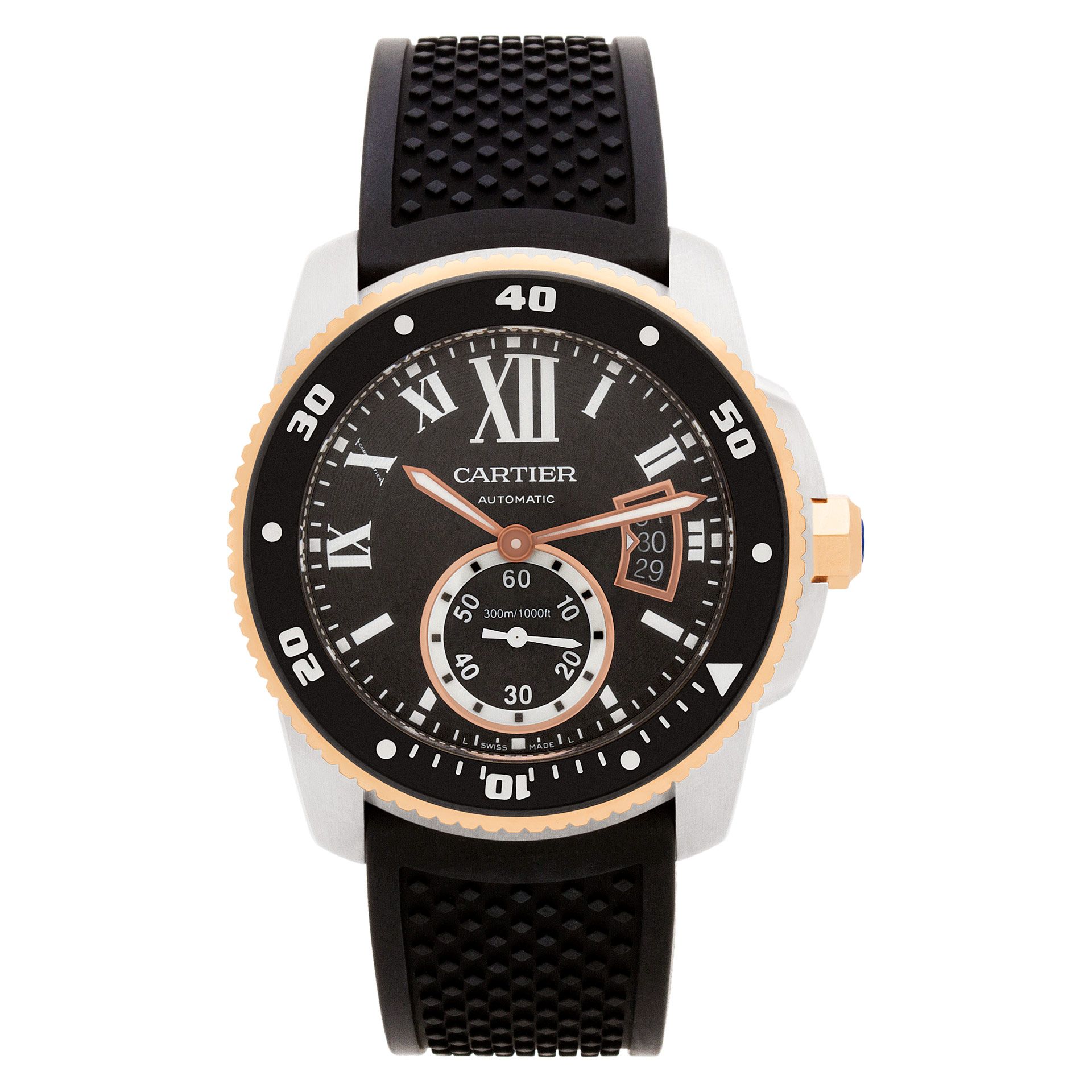 Pre-owned Cartier Calibre W7100055 stainless steel 48mm auto