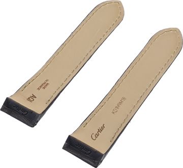 Cartier Charcoal Gray Alligator Strap for a Deployant Clasp (20mm x 18mm)