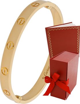 Cartier Classic Love bracelet in 18k yellow gold. Size 16 Bracelet Collection