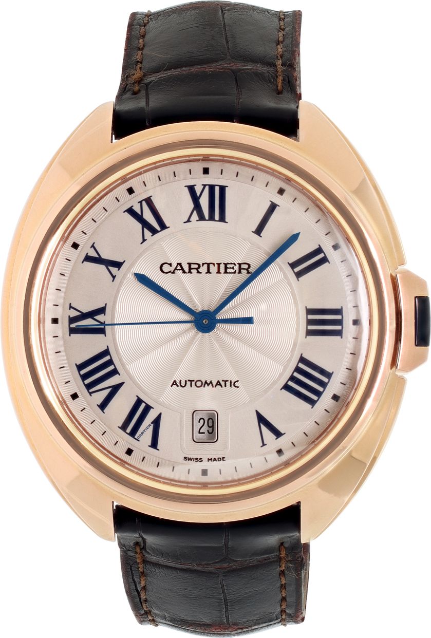 Used Cartier Cle WGCL0004 18k rose gold 40mm auto watch | Gray & Sons